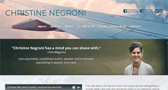 Desktop Screenshot of christinenegroni.com