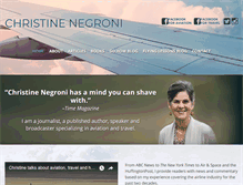 Tablet Screenshot of christinenegroni.com